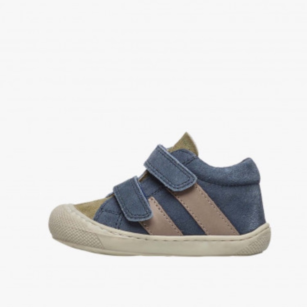 NWT NATURINO MACKS VL Boys First-steps Leather and Suede Shoes in Blue - Picture 2 of 15